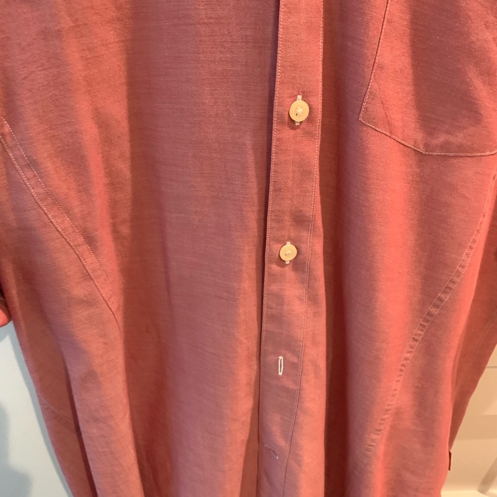 John Varvatos salmon men’s button Down - Picture 4 of 5